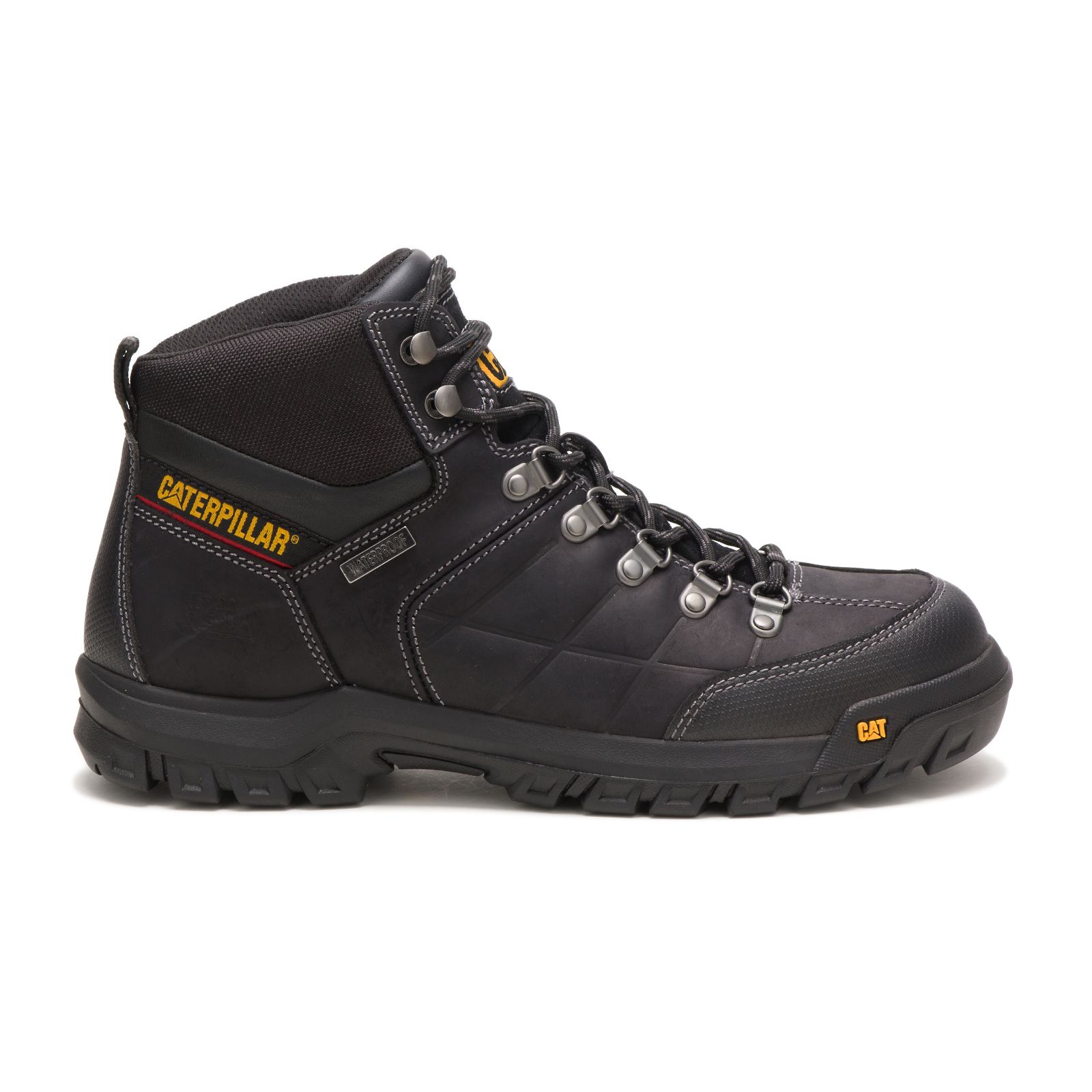 Caterpillar Boots South Africa - Cat Men's Threshold Waterproof Work Boots Black RB5963120